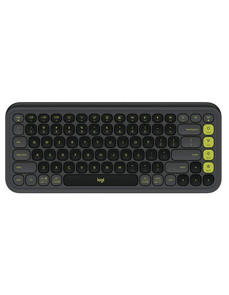 Tastatură Logitech POP ICON, Fără fir, Grafit | Verde