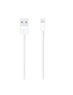 Cablu de încărcare și date Apple Lightning la USB, 1m, Alb