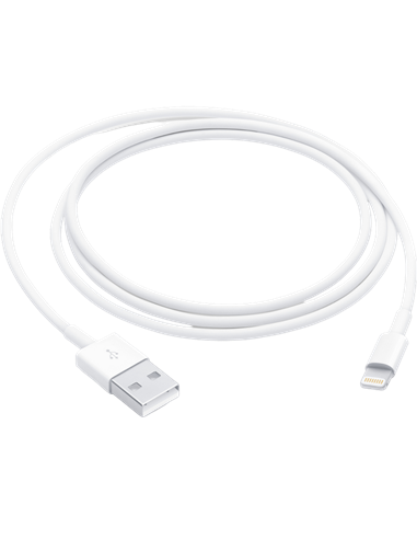 Кабель для зарядки и передачи данных Apple Lightning на USB, 1м, Белый