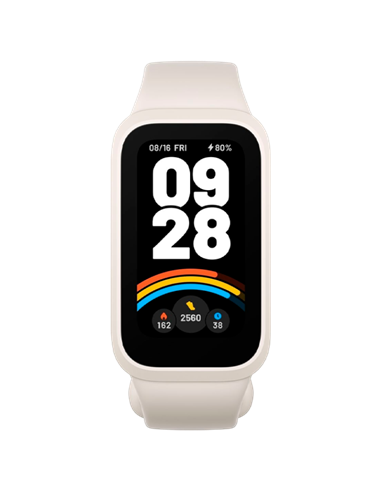 Ceas Sport/Antrenament Xiaomi Smart Band 9 Active, Bej | Alb