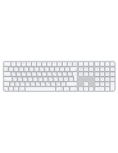 Tastatură Apple Magic Keyboard with Touch ID and Numeric Keypad A3119 USB-C, Fără fir, Alb