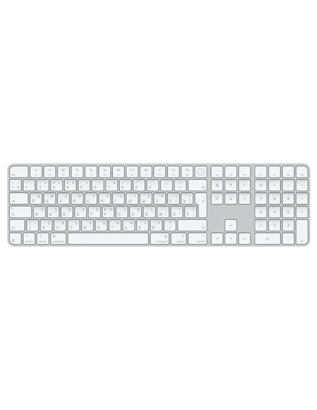 Клавиатура Apple Magic Keyboard with Touch ID and Numeric Keypad A3119 USB-C, Беспроводное, Белый