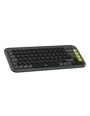 Set Tastatură + Mouse Logitech POP ICON Combo, Fără fir, Grafit | Verde