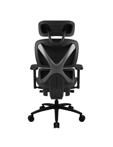Офисное кресло ThunderX3 XTC Loft, Вентилируемая Cетка, Искусственная Кожа, Темно-серый