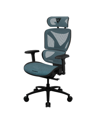 Офисное кресло ThunderX3 XTC Chroma, Вентилируемая Cетка, Искусственная Кожа, Синий | Чёрный