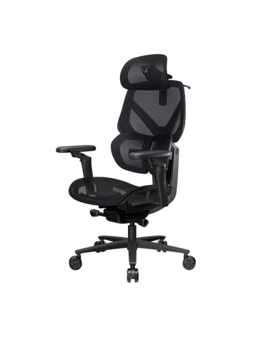 Игровое кресло ThunderX3 Flex Pro Mesh, Вентилируемая Сетка, Чёрный