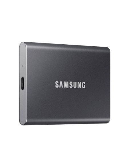 Внешний портативный SSD накопитель Samsung T7, 4 ТБ, Titan Gray (MU-PC4T0T/WW)