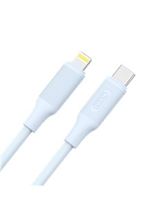 Cablu încărcare și sincronizare XO NB-Q265A, USB Type-C/Lightning, 1m, Albastru 2