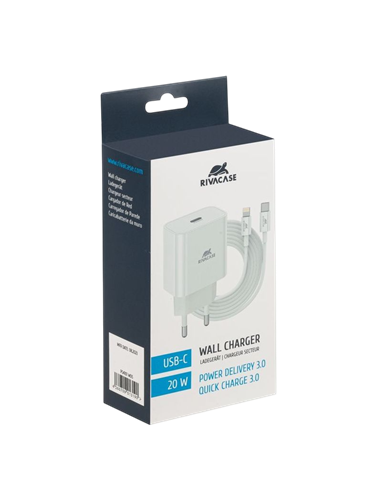 Încărcător Rivacase PS4101 WD5, 20W, Alb