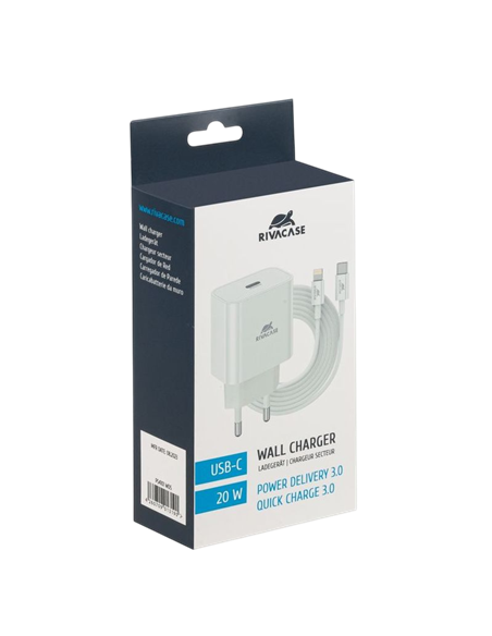Încărcător Rivacase PS4101 WD5, 20W, Alb