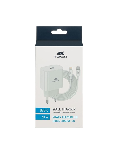 Încărcător Rivacase PS4101 WD5, 20W, Alb