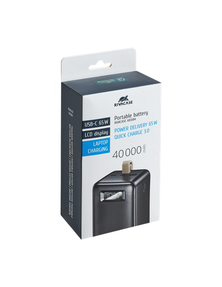 Acumulator extern Rivacase VA1084, 40000mAh, Negru