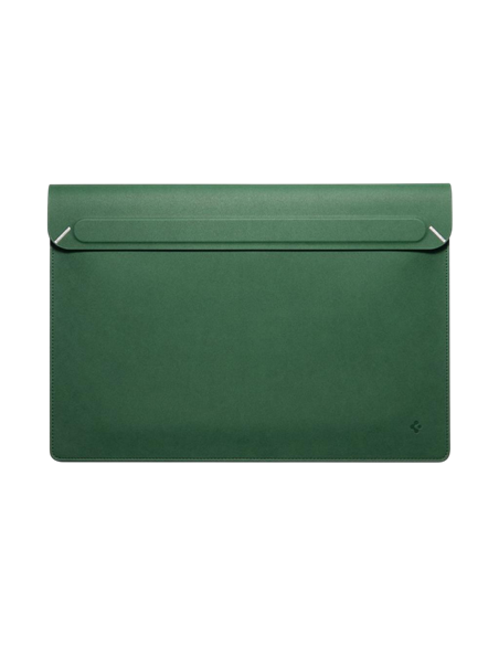 Футляр для ноутбука Spigen Valentinus 15-16", Искусственная кожа, Jeju Green
