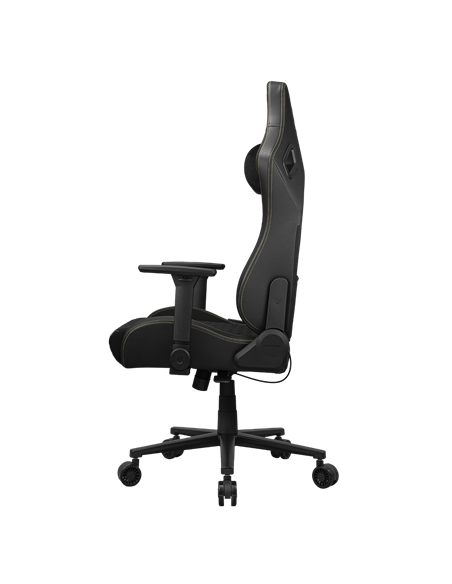 Scaun Gaming Cougar Defensor, Țesătură, PU Piele, Auriu