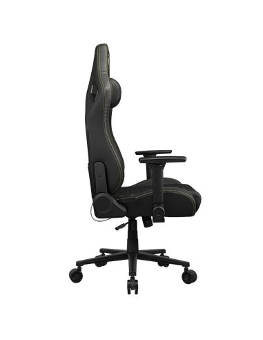 Scaun Gaming Cougar Defensor, Țesătură, PU Piele, Auriu