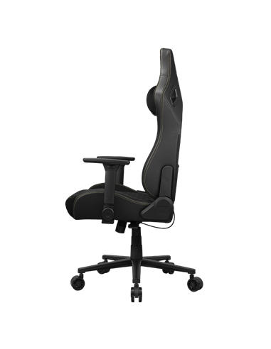 Scaun Gaming Cougar Defensor, Țesătură, PU Piele, Gold F