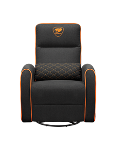 Scaun Gaming Cougar FIDOM, Imitație de in, Negru | Portocaliu