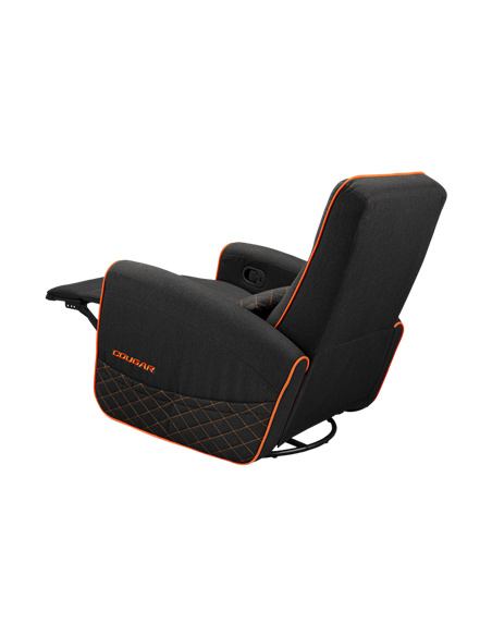 Игровое кресло Cougar FIDOM, Имитация льна, Черный | Оранжевый