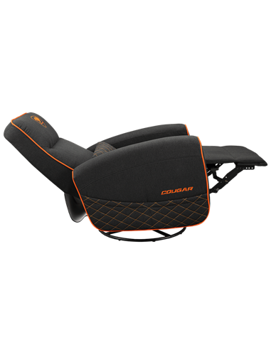 Scaun Gaming Cougar FIDOM, Imitație de in, Negru | Portocaliu