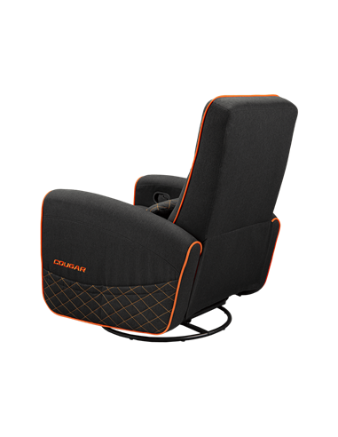 Игровое кресло Cougar FIDOM, Имитация льна, Черный | Оранжевый