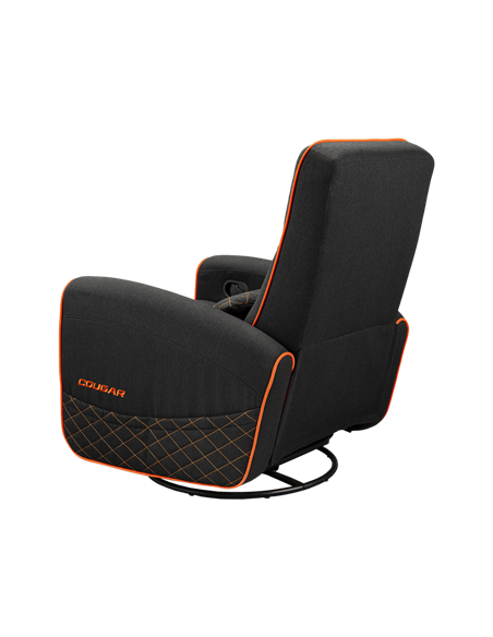 Игровое кресло Cougar FIDOM, Имитация льна, Черный | Оранжевый