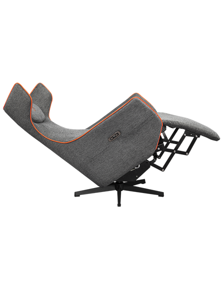 Scaun Gaming Cougar Magus, Imitație de in, Gri | Portocaliu