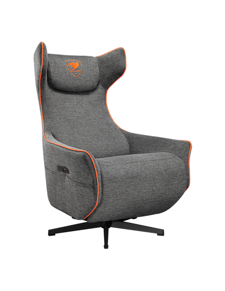 Scaun Gaming Cougar Magus, Imitație de in, Gri | Portocaliu