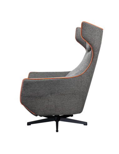 Scaun Gaming Cougar Magus, Imitație de in, Gri | Portocaliu