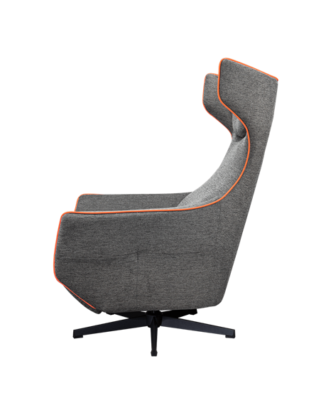 Scaun Gaming Cougar Magus, Imitație de in, Gri | Portocaliu