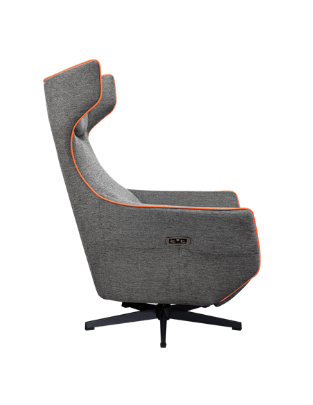 Scaun Gaming Cougar Magus, Imitație de in, Gri | Portocaliu