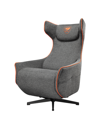 Scaun Gaming Cougar Magus, Imitație de in, Gri | Portocaliu