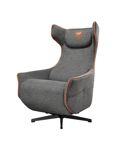 Scaun Gaming Cougar Magus, Imitație de in, Gri | Portocaliu