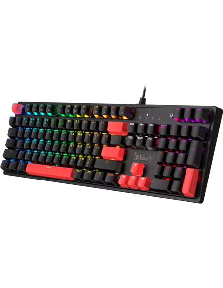 Tastatură Bloody S520N, Cu fir, Fire Black Tastatură Bloody S520N, Cu fir, Fire Black
