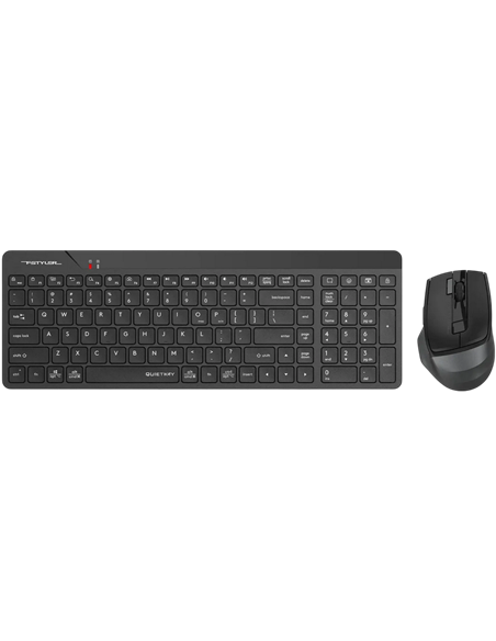 Set Tastatură + Mouse A4Tech FG2400 Air2, Fără fir, Negru