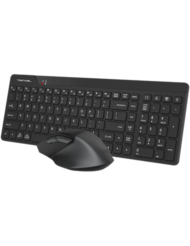 Set Tastatură + Mouse A4Tech FG2400 Air2, Fără fir, Negru