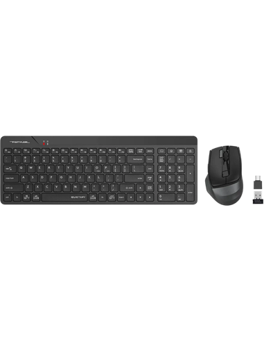 Set Tastatură + Mouse A4Tech FG2400 Air2, Fără fir, Negru