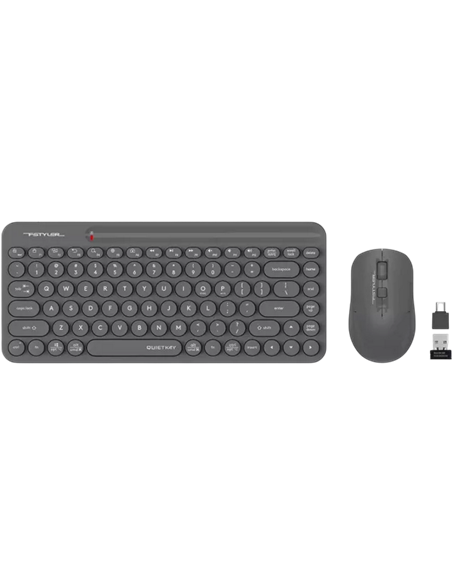 Set Tastatură + Mouse A4Tech FG3200 Air2, Fără fir, Gri