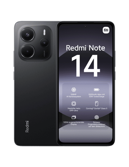Smartphone Xiaomi Redmi Note 14 4G, 6GB/128GB, Negru