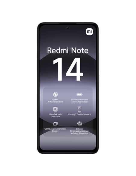 Smartphone Xiaomi Redmi Note 14 4G, 8GB/256GB, Negru