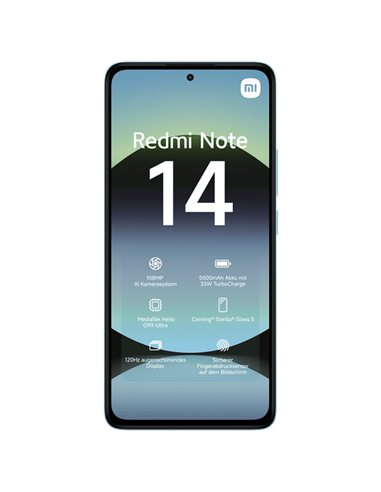Smartphone Xiaomi Redmi Note 14 4G, 6GB/128GB, Ocean Blue