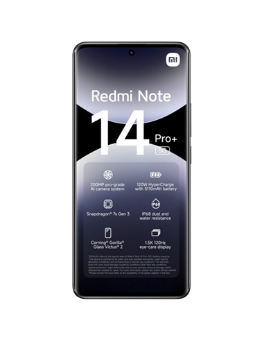 Смартфон Xiaomi Redmi Note 14 Pro+, 12Гб/512Гб, Midnight Black
