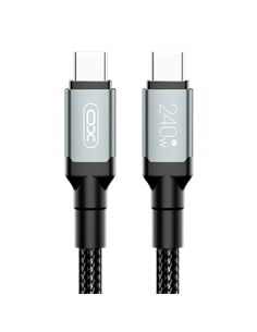 Кабель для зарядки и синхронизации XO NB-Q264B, USB Type-C/USB Type-C, 2м, Чёрный 2