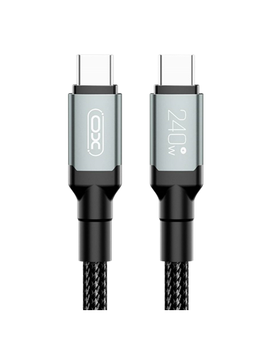 Кабель для зарядки и синхронизации XO NB-Q264B, USB Type-C/USB Type-C, 2м, Чёрный