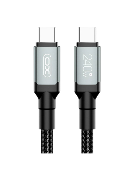 Кабель для зарядки и синхронизации XO NB-Q264B, USB Type-C/USB Type-C, 2м, Чёрный