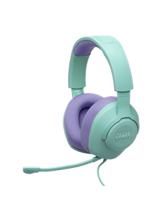 Игровая Гарнитура JBL Quantum 100M2, Проводной аналоговый, Cyan
