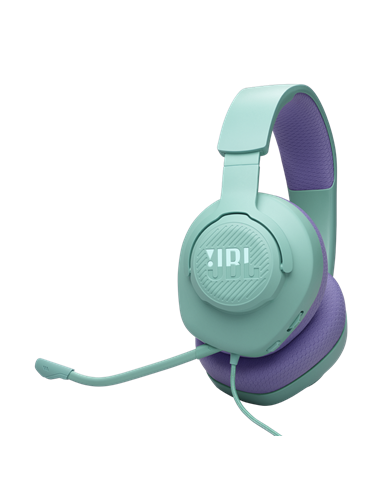 Căști gaming JBL Quantum 100M2, Cu fir, Cyan