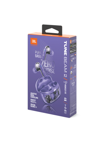 Căști JBL Tune Beam 2 Ghost Edition, Violet