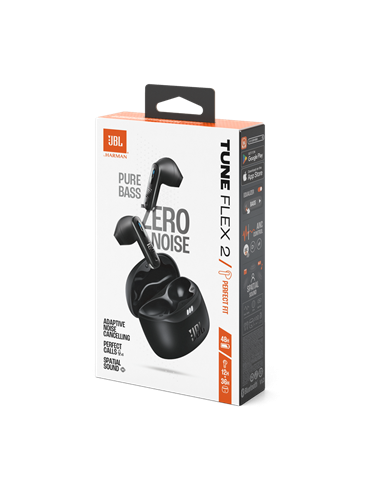 Căști JBL Tune Flex 2, Negru