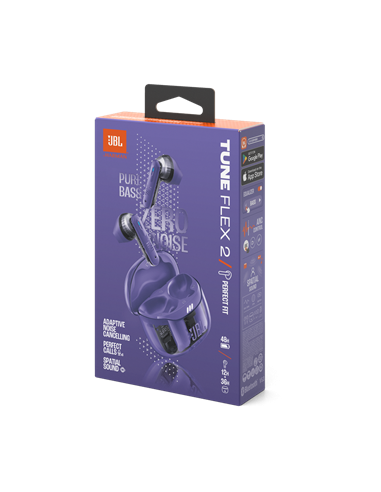 Наушники JBL Tune Flex 2 Ghost, Фиолетовый