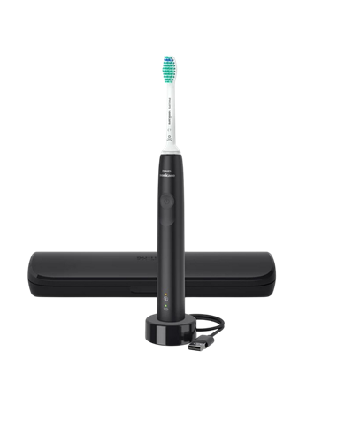 Электрическая звуковая зубная щетка Philips HX3673/14, Черный | Белый
